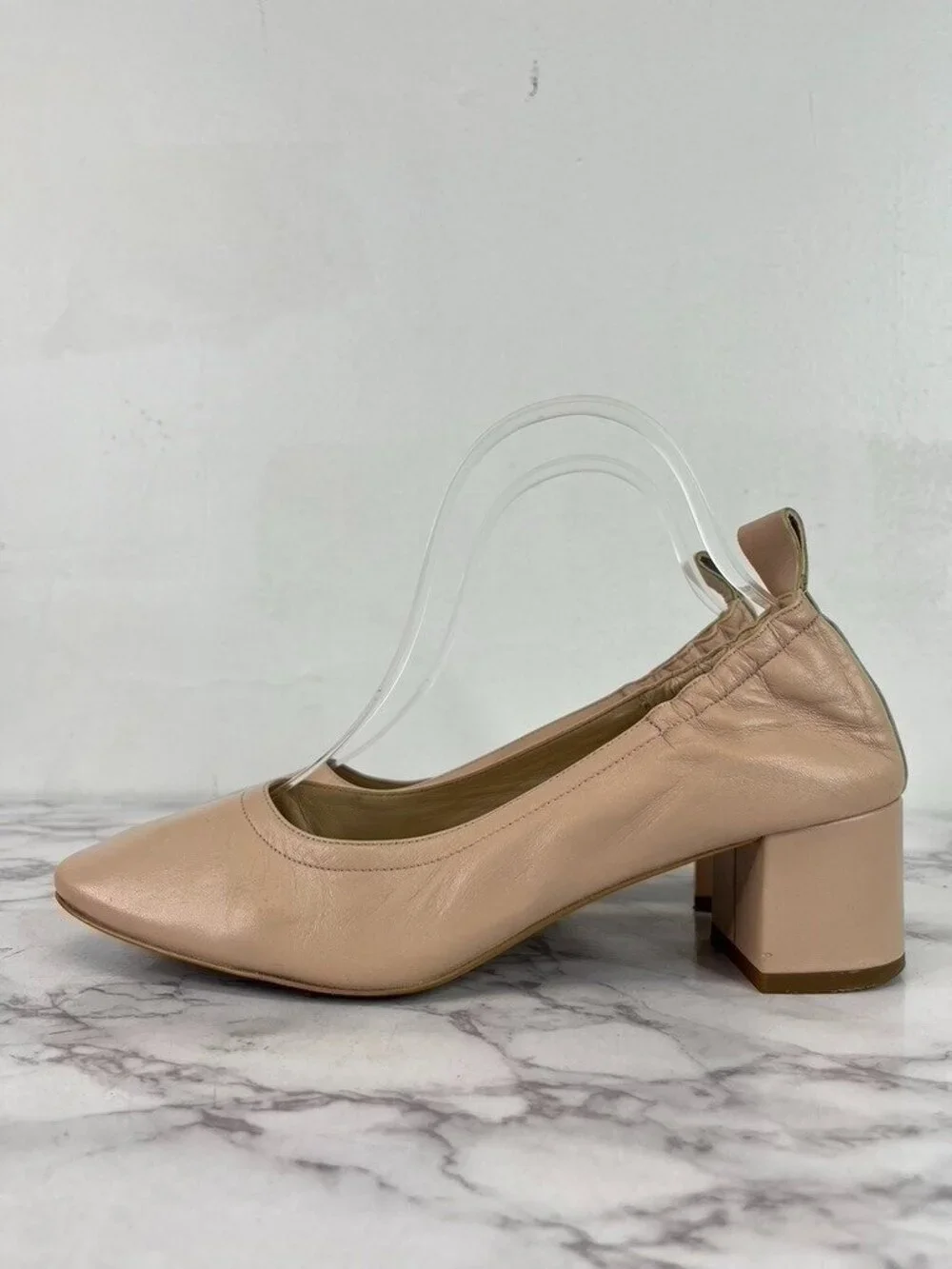 Everlane Women's Pale Pink The Leather Day Heel Sz 8